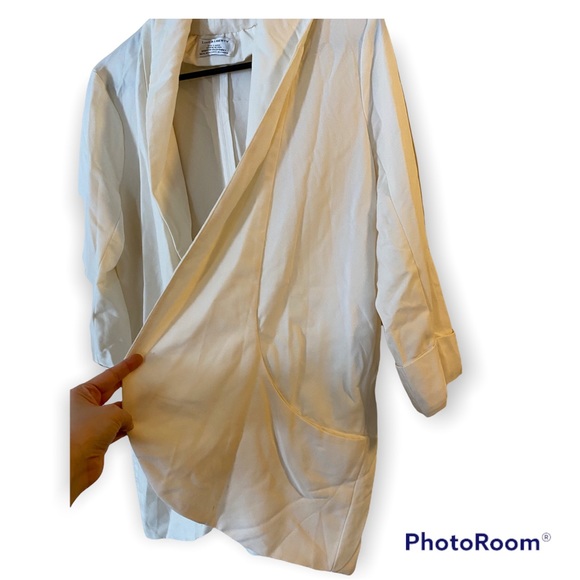 Love & Liberty White Open Front Blazer - Size Large - Picture 5 of 6